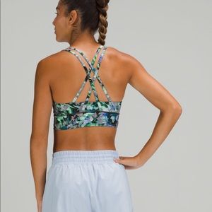 NWT Lululemon Energy Long Line Bra-Floral Abstract